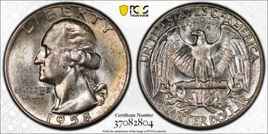 1958 25C Type B Reverse, FS-901 MS66+