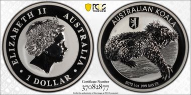 2012-P $1 Koala w/Berlin Privy SP69