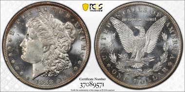 1888-O $1 MS65PL