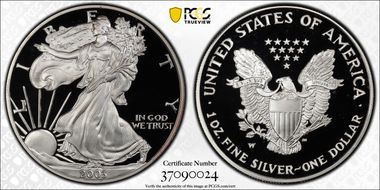 2003-W $1 Silver Eagle PR69DCAM