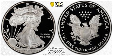 2005-W $1 Silver Eagle PR68DCAM