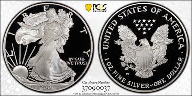 2006-W $1 Silver Eagle PR70DCAM