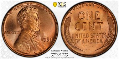 1951 1C MS65RD