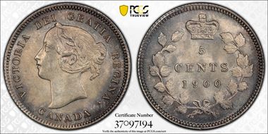 1900 5C Sm Date Narrow 0 MS65