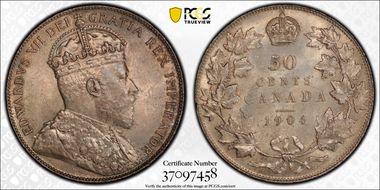 1904 50C MS64+