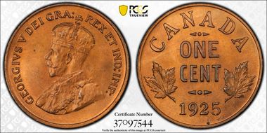 1925 1C MS65RB