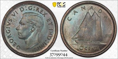 1937 10C Matte SP66+