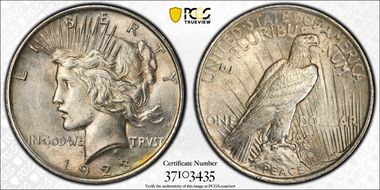 1923 $1 MS61