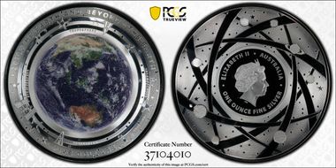 2018 $5 The Earth First Strike 1 oz Silver PR70DCAM