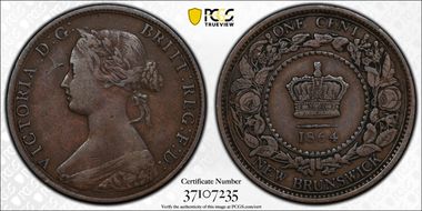 1864 1C Short 6 VF30BN
