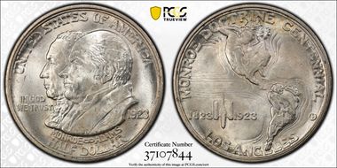1923-S 50C Monroe MS65+