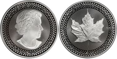 2019 $5 Maple Leaf Silver Modified PR Pride of Two Nations, U.S. Set First Strike PR70