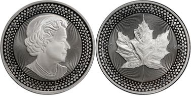 2019 $5 Maple Leaf Silver Modified PR Pride of Two Nations, U.S. Set First Strike PR70