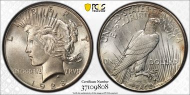 1928 $1 MS65+
