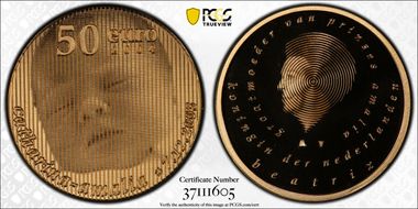 2004 € 50 Catharina-Amalia Birth PR69DCAM
