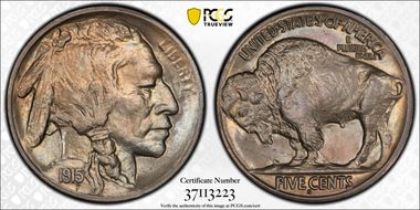 1915-S 5C MS65