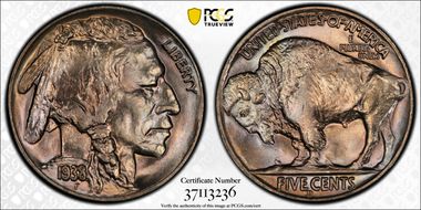 1938-D 5C Buffalo MS67+