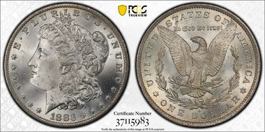 1883-O $1 MS65