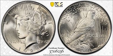 1925 $1 MS66+