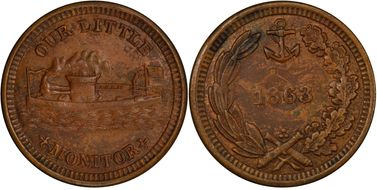 1863 CWT F-239/422a, Our Little Monitor AU58BN