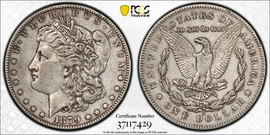 1879-S $1 VAM 34, Rev. of 1878 XF40