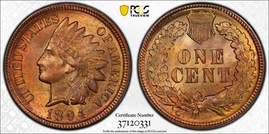 1894 1C MS65RD
