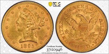 1895 $5 MS63