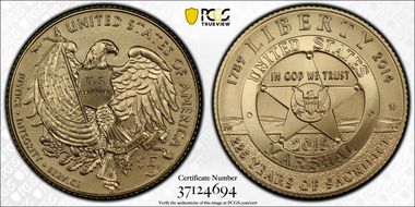 2015-W $5 U.S. Marshals Service MS70