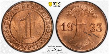 1923-J Rtpfg J-306 MS64RD