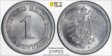1917-D Pfg MS65