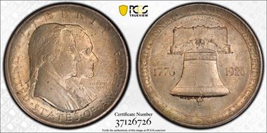1926 50C Sesquicentennial MS63