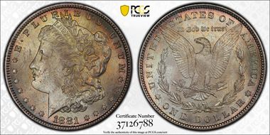 1881 $1 MS65+