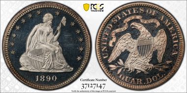 1890 25C PR64+ DCAM