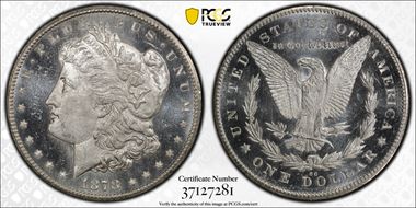 1878-CC $1 MS63+ DMPL