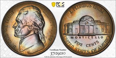 1940 5C Reverse of 1940 PR68