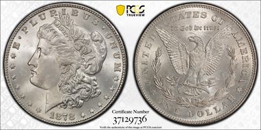 1878 7TF $1 Reverse of 1878 MS65+