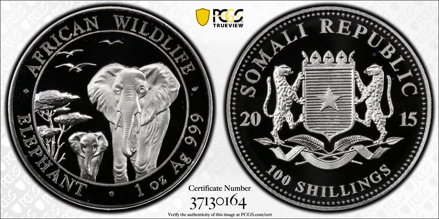 PCGS Set Registry - Brandywine Somalia Silver Elephant Proof 100