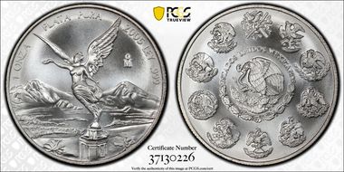 2005-Mo Onza Libertad Ag MS69