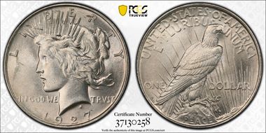 1927-D $1 MS62