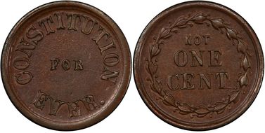 1860s CWT F-247/379a, Constitution MS62BN