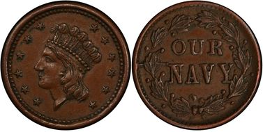 (1861-65) CWT F-53/336a Our Navy Our Navy AU58BN