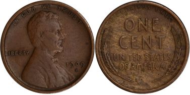 1909-S/S 1C S/Horizontal S VF25BN