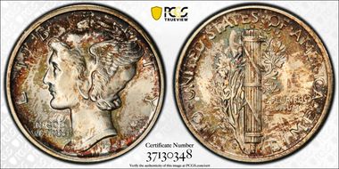 1945-S 10C MS66+ FB
