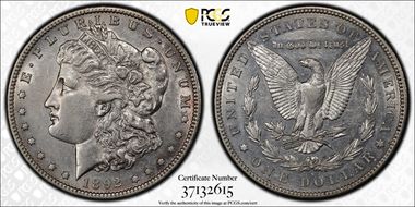 1892-S $1 AU53