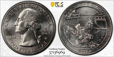 2019-W 25C War in the Pacific NP Early Find MS65