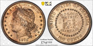 1878 $1 J-1563 PR63