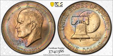 1976 $1 Type 2 MS64+