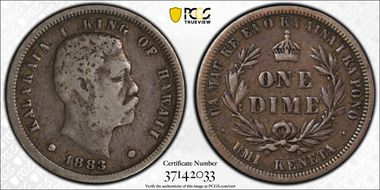 1883 10C Hawaii VF20