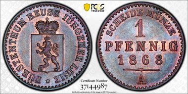 1868-A Pfg MS63BN