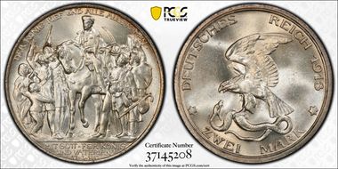 1913 2 Mk 100 Years J-109 MS65